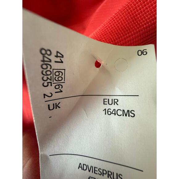 NWT Adidas Belgium Presentation Jacket Juniors Size 13-14 (Large) Glory Red - Picture 9 of 12